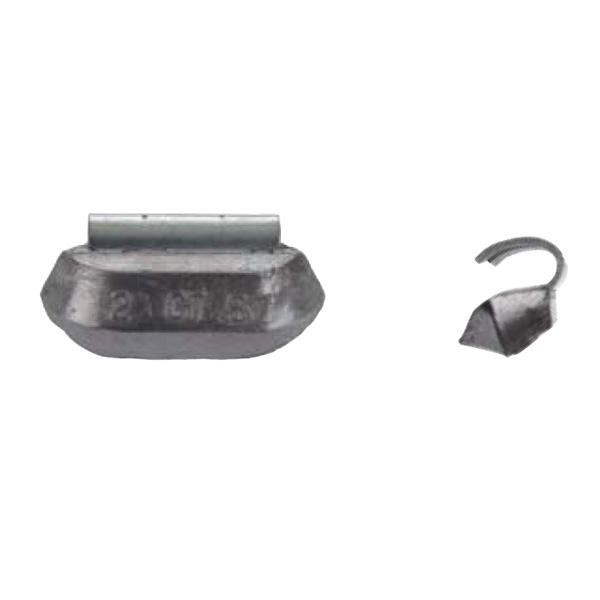 Lead Wheel Weight 2.00 oz. CT Type Truck Uncoated 25/Box - Weights, Miscellaneous